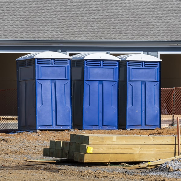 what is the maximum capacity for a single portable restroom in Hunters Hollow KY